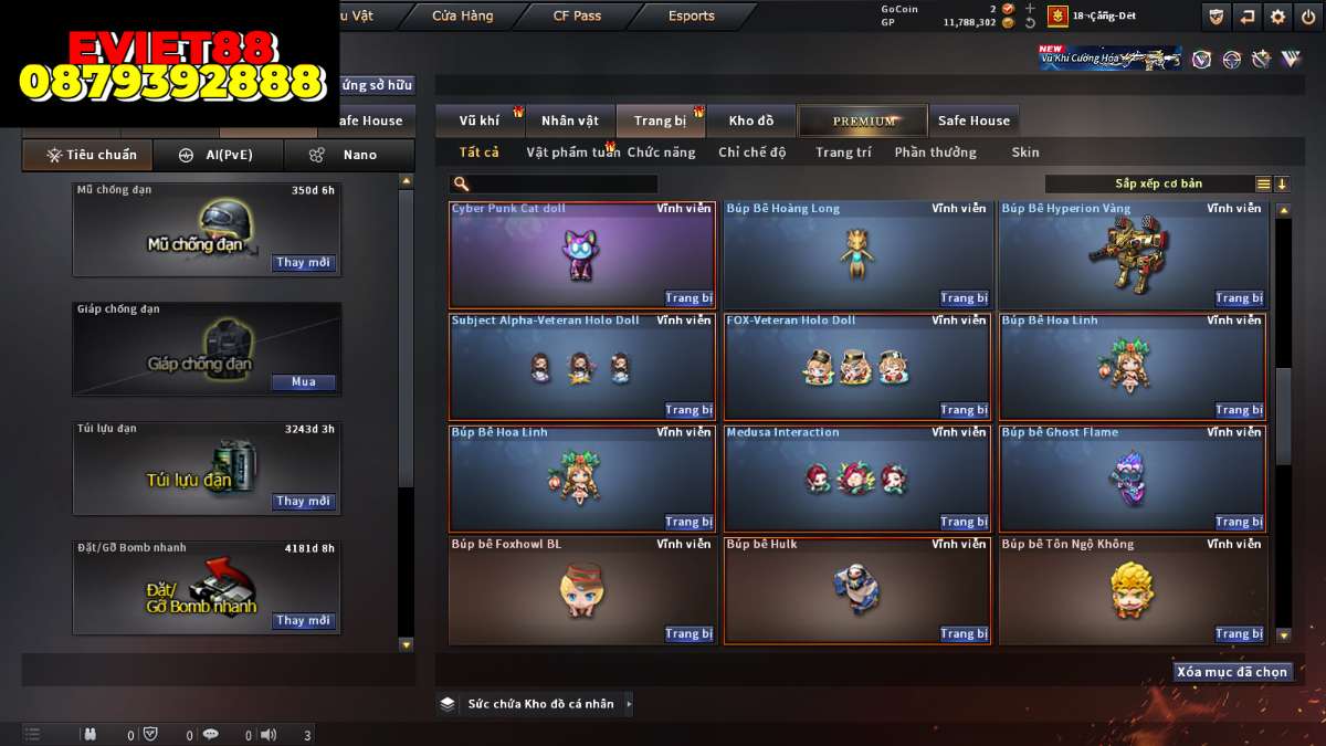 shop acc cf uy tin gia re